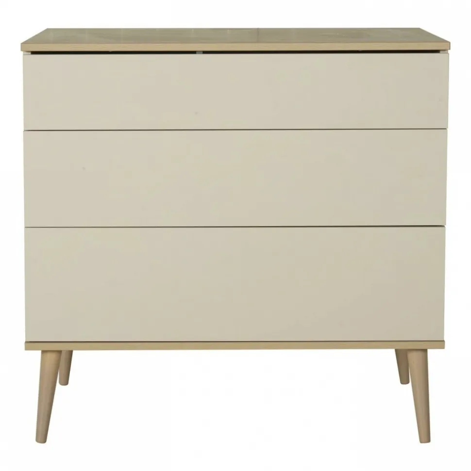Commode 3 tiroirs flow argile et oak