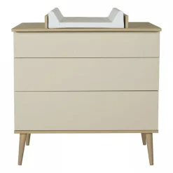Commode 3 tiroirs flow argile et oak
