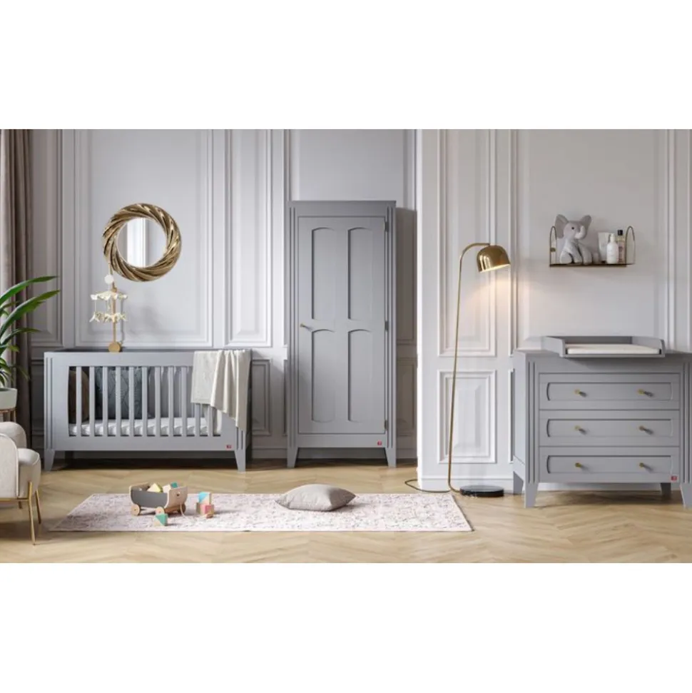 Commode à tiroirs gris clair milenne