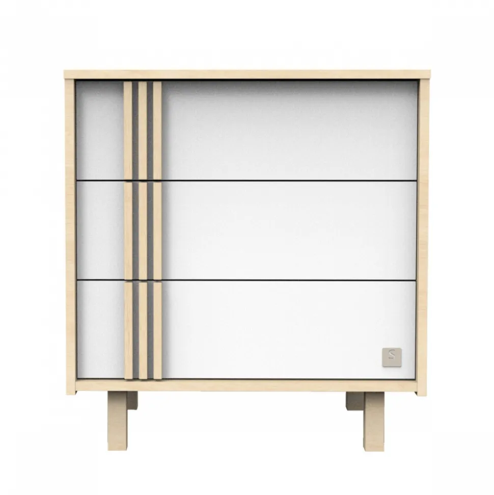 Commode 3 tiroirs nature
