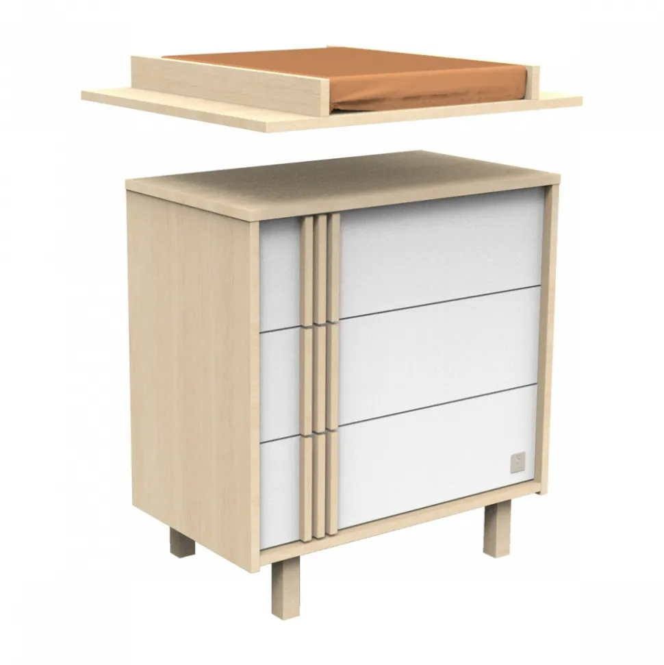 Commode 3 tiroirs nature
