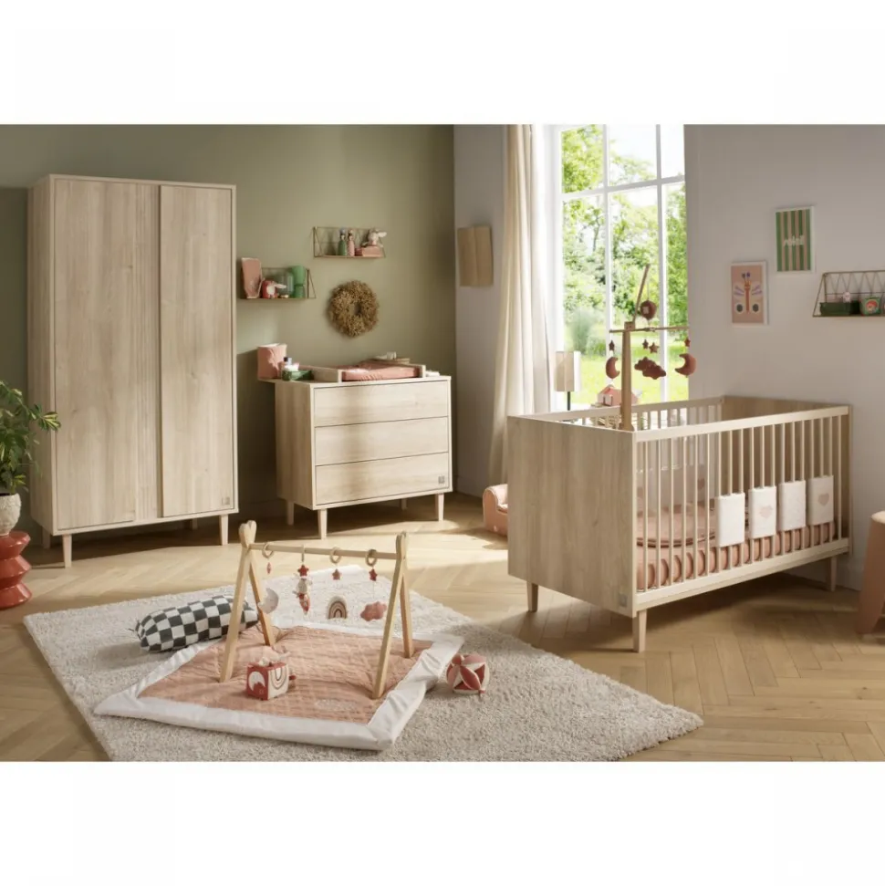 Commode 3 tiroirs paloma bois