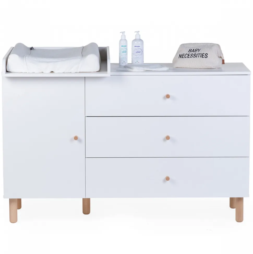 Commode wonder white avec plan à langer