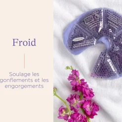 Compresses d'allaitement 3-en-1 chaud/froid réutilisables