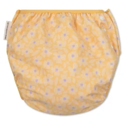 Couche de bain lavable 0-3 ans fleurs jaunes