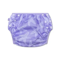 Couche de bain lavable étoile de mer lila 0-3 ans