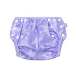 Couche de bain lavable étoile de mer lila 0-3 ans