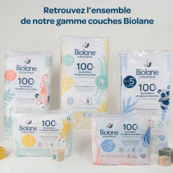 Couches bébé écologiques taille 4 - 44 couches