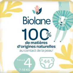 Couches bébé écologiques taille 4 - 44 couches