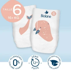 Couches culottes bébé taille 6 pack 1 mois 108 couches
