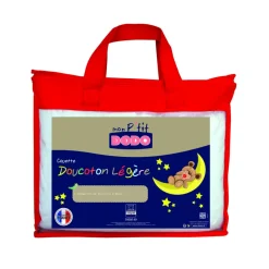 Couette bébé légère doucoton 100x140 cm blanc