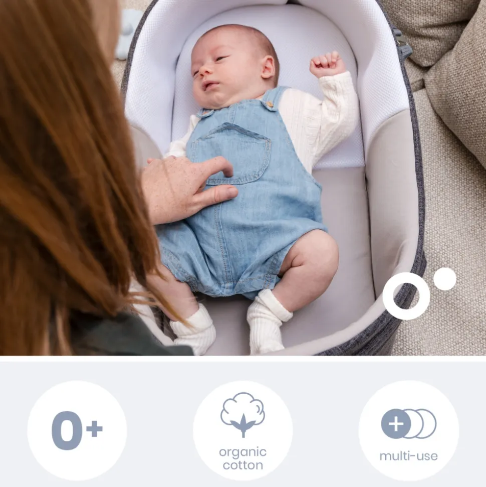 Couffin bébé nest & go grey