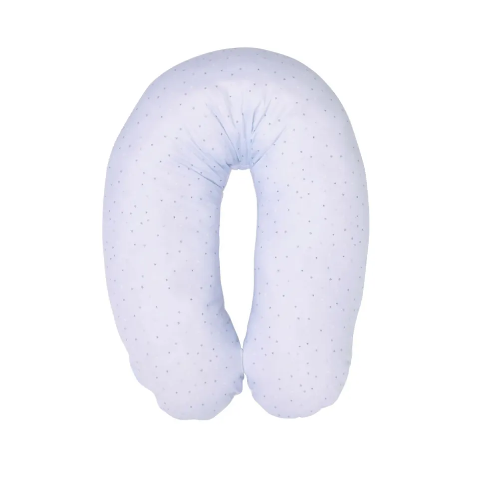 Coussin d'allaitement 190 cm bleu