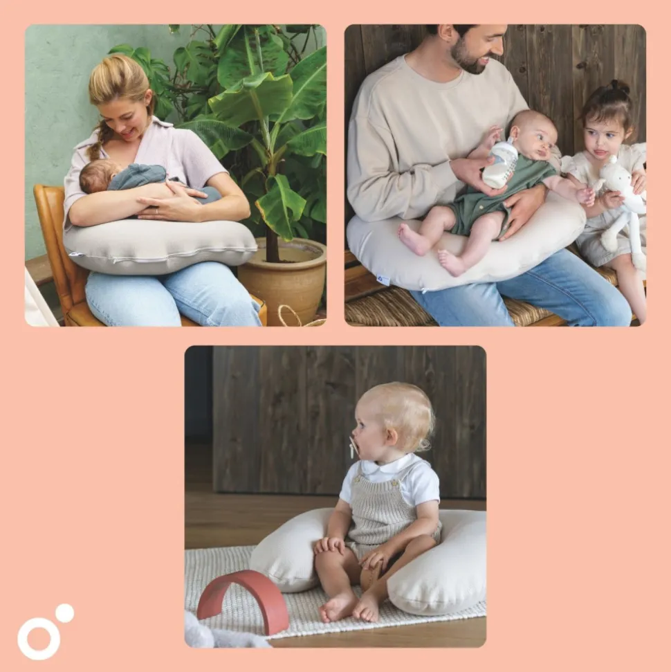 Coussin d’allaitement compact softy tetra jersey sand