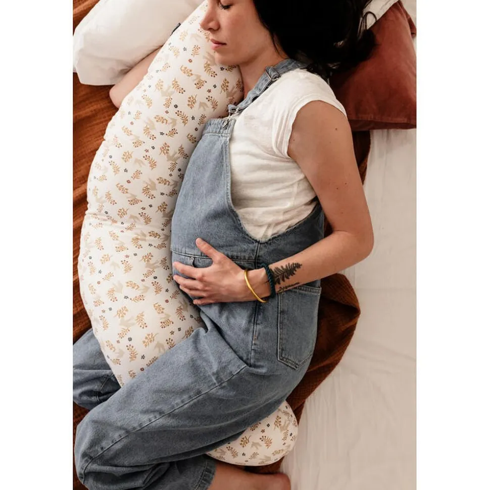 Coussin d'allaitement jersey colombes