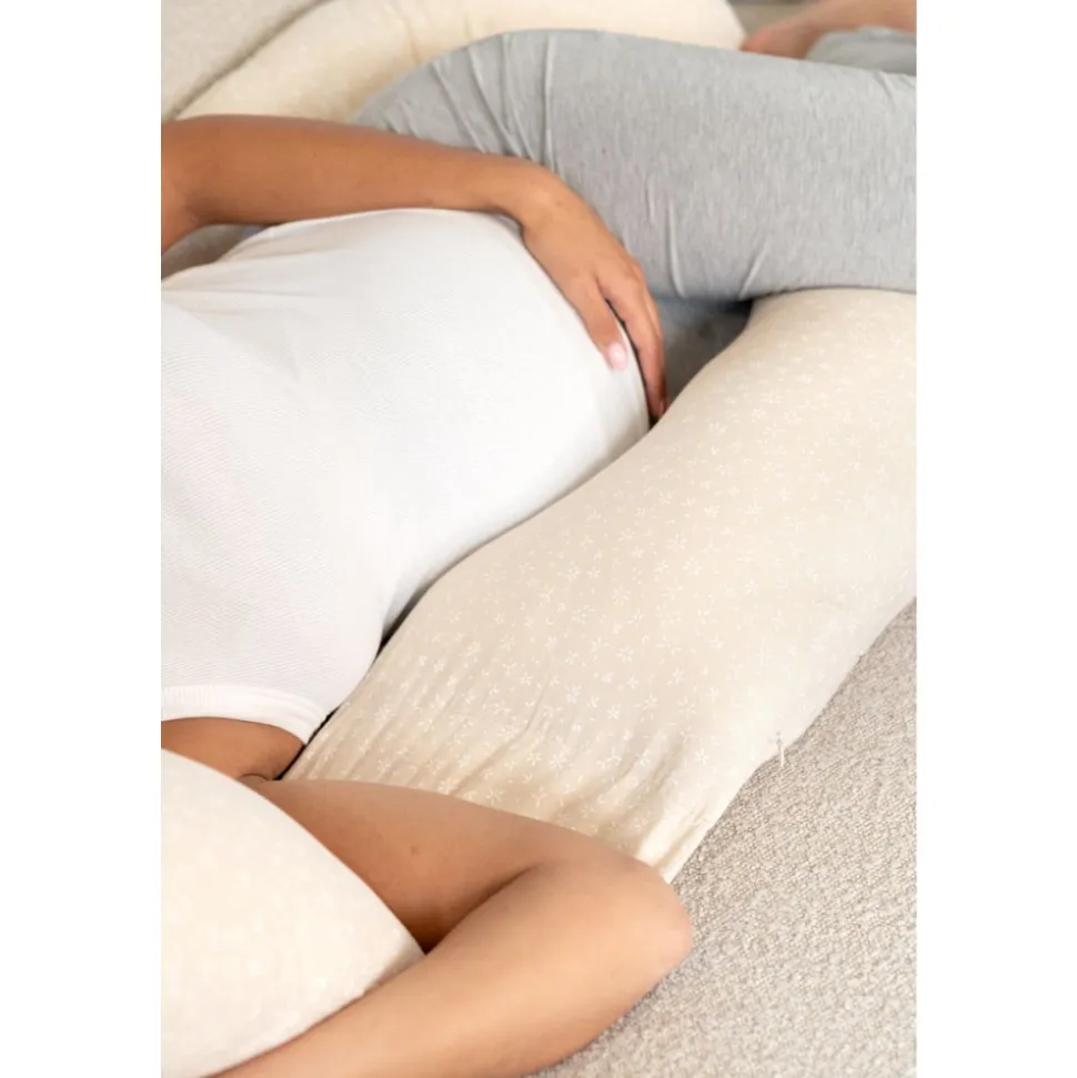 Coussin d'allaitement maxxy mini flowers sand