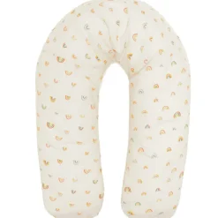 Coussin d'allaitement microbille arc-en-ciel