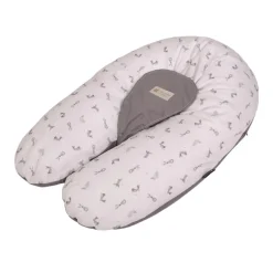 Coussin d'allaitement multirelax+ polyester coton lapins