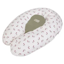 Coussin d'allaitement multirelax+ polyester coton cerises