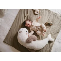 Coussin d'allaitement phoque en bouclette