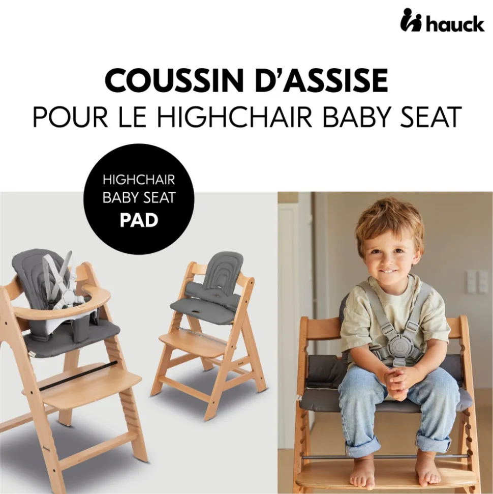 Coussin d'assise pour chaise haute dark grey