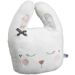 Coussin déco bébé lapin miss fleur de lune