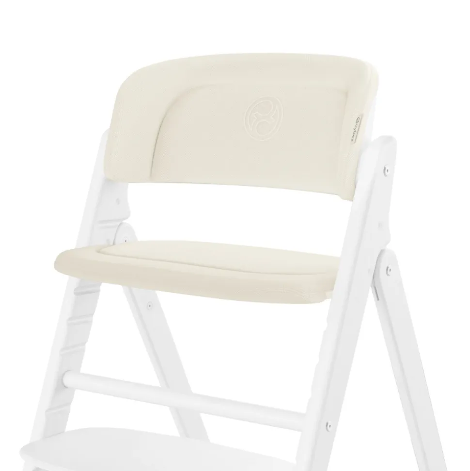 Coussin de chaise haute click & fold canvas white