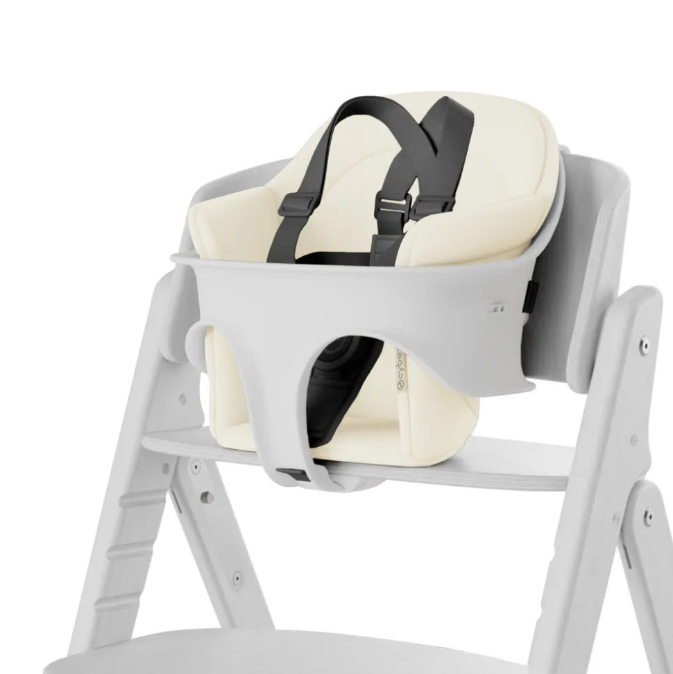 Coussin de chaise haute click & fold canvas white