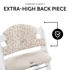 Coussin de chaise haute select muslin leo natural