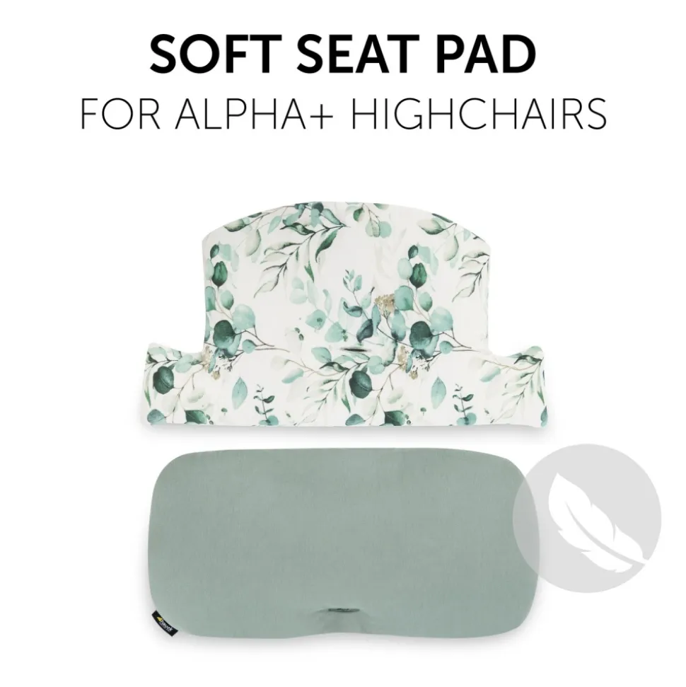 Coussin de chaise haute select jersey leaves mint