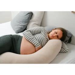 Coussin de maternité buddy allaitement corduroy sand