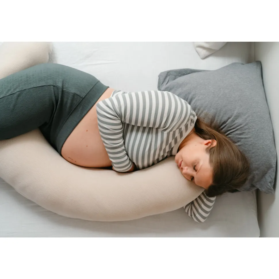 Coussin de maternité buddy allaitement corduroy sand