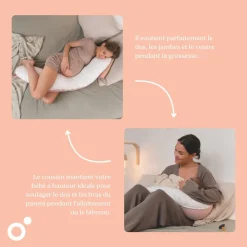 Coussin de maternité buddy allaitement flower pink