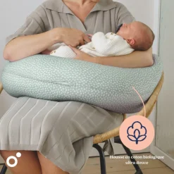 Coussin de maternité buddy allaitement cloudy kaki