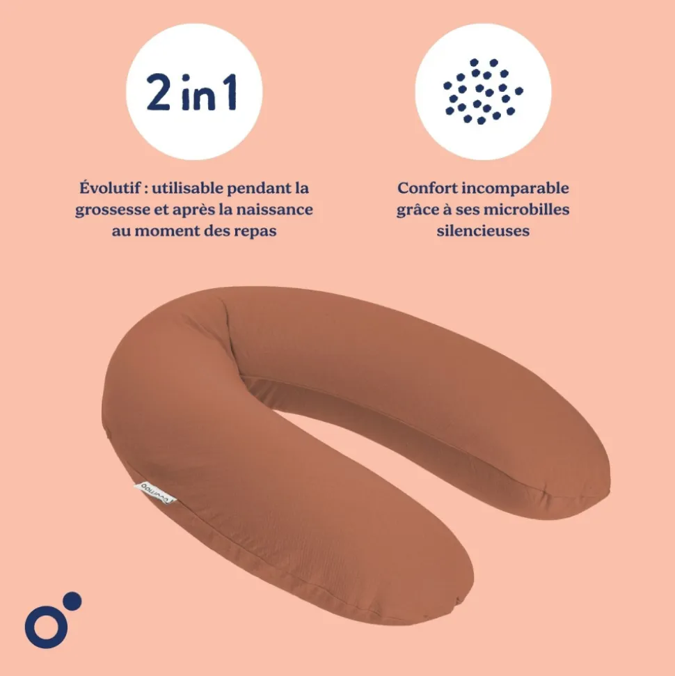 Coussin de maternité buddy allaitement tetra terracotta