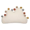 Coussin enfant nuage pompons