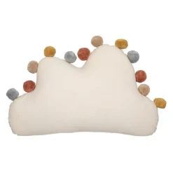 Coussin enfant nuage pompons