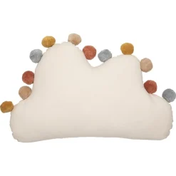 Coussin enfant nuage pompons