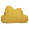 Coussin enfant oya nuage jaune moutarde