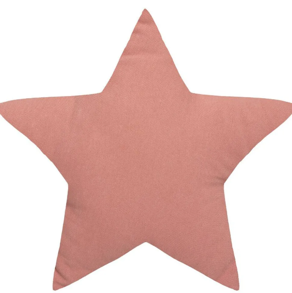 Coussin enfant oya étoile rose terracotta