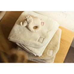 Couverture bébé chaude 100 x 150 cm basic jersey sherpa oatmeal