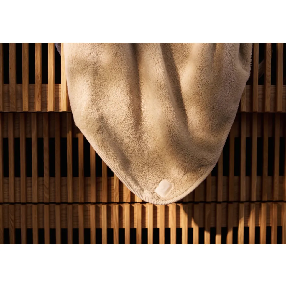Couverture bébé chaude 75 x 100 cm basic jersey sherpa sand