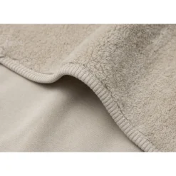 Couverture bébé chaude 100 x 150 cm basic jersey sherpa warm sand