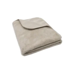 Couverture bébé chaude 100 x 150 cm basic jersey sherpa warm sand