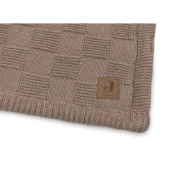 Couverture bébé chaude 100 x 150 cm box knit velvet milky coffee