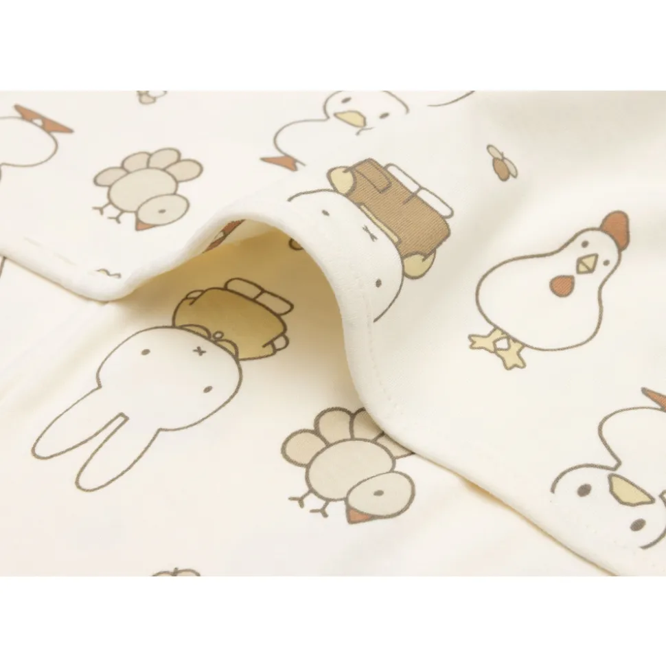 Couverture bébé jersey 75x100 cm miffy family farm