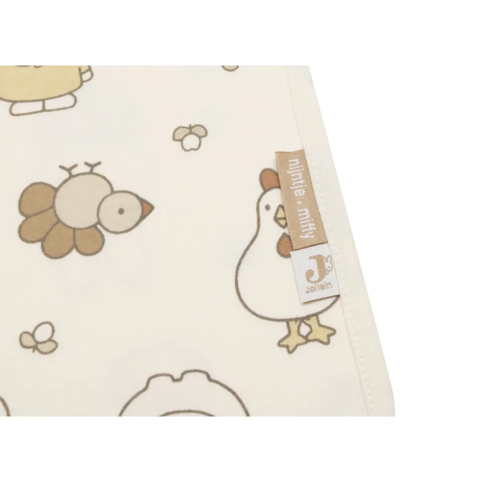 Couverture bébé jersey 75x100 cm miffy family farm