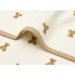Couverture bébé little waffle 75x100 cm mini teddy bear