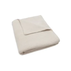 Couverture bébé tricot 100 x 150 cm basic knit velvet oatmeal