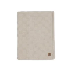 Couverture bébé tricot 75 x 100 cm box knit warm sand